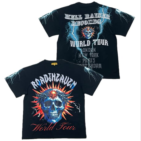 米国発 Civilized シヴィライズド Road To Heaven T-Shirts 半袖 ツアーTシャツ 黒 (CropT46b)