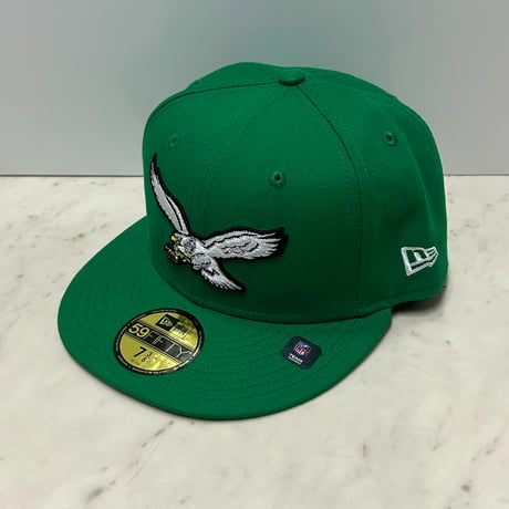 米国仕様 NEWERA 59FIFTY ニューエラ NFL イーグルス PHI EAGLES 旧ロゴ Throwback (25-6)
