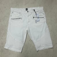 米国発 Imperious インペリアス Biker Short Denim バイカーショートパンツ 白 (SJNS110)