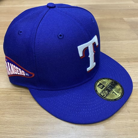 米国仕様 59FIFTY ニューエラ Newera  テキサス レンジャーズ TEX Rangers 1972 Flag キャップ  (28-12)