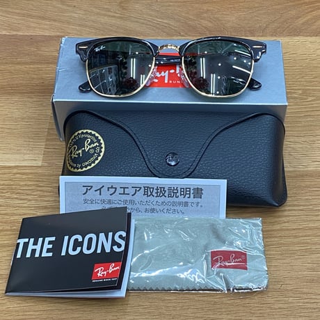 Ray-Ban レイバン CLUBMASTER クラブマスター イタリア製 RB3016 エボニィ ゴールド (0RB25)
