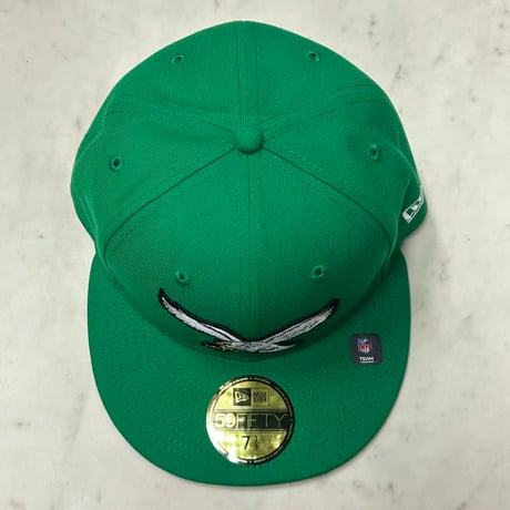 米国仕様 NEWERA 59FIFTY ニューエラ NFL イーグルス PHI EAGLES 旧ロゴ Throwback (25-6)