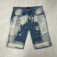 米国発 WAIMEA ワイメア Acid Wash Shorts アシッドウォッシュ バイカー デニムショートパンツ (SJNS105)