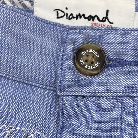 Diamond Supply Co. ダイヤモンドサプライ 総柄 Pin Up Girl ピンナップガール シャンブレ ショートパンツ (SJNS32)