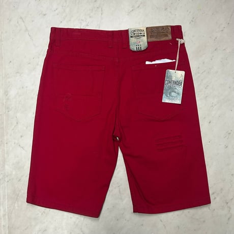 米国仕様 Contender コンテンダー Ripped Shorts ダメージ加工 ショートデニム (SJNS95)