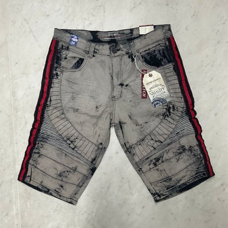 ニュージャージー発 Copper Rivet コッパーリベット Biker denim shorts バイカーデニム (SJNS54)