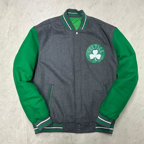 USA限定 JHデザイン NBA ボストン セルティックス Celtics リバーシブル スタジアムジャンパー スタジャン (JH-34)