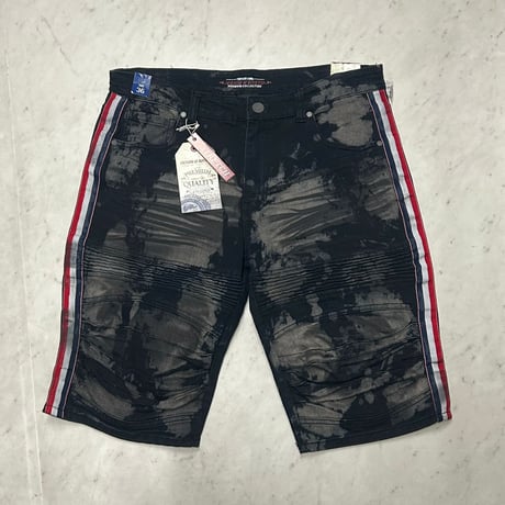 ニュージャージー発 Copper Rivet コッパーリベット Biker denim shorts バイカーデニム (SJNS55)