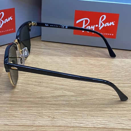 Ray-Ban レイバン CLUBMASTER CLASSIC クラブマスター イタリア製 RB3016 ブラック ゴールド (0RB26)