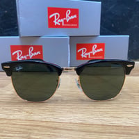 Ray-Ban レイバン CLUBMASTER クラブマスター イタリア製 RB3016 エボニィ ゴールド (0RB25)