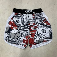 米国シカゴ発 Gunzinii ガンジーニ GUNZINII High Roller Shorts メッシュ ショートパンツ 総柄 (SJNS31)