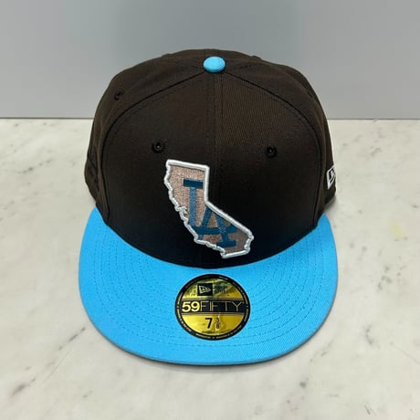 米国仕様 59FIFTY ニューエラ Newera LA Dodgers ロサンゼルス ドジャース State キャップ (15-62)
