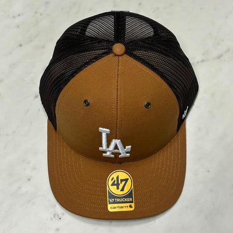 USA仕様 LA Dodgers Carhartt x '47 ロサンゼルス ドジャース カーハート Trucker トラッカーキャップ (47c3)