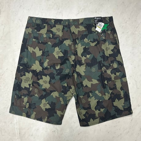 【W44】 米国ブランド LRG エルアールジー Camo Army Cargo Shorts 迷彩 モノグラム カーゴ ショートパンツ (SJNS69)
