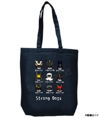 All Strong Dogs トートバッグ(ミッドナイトブルー)