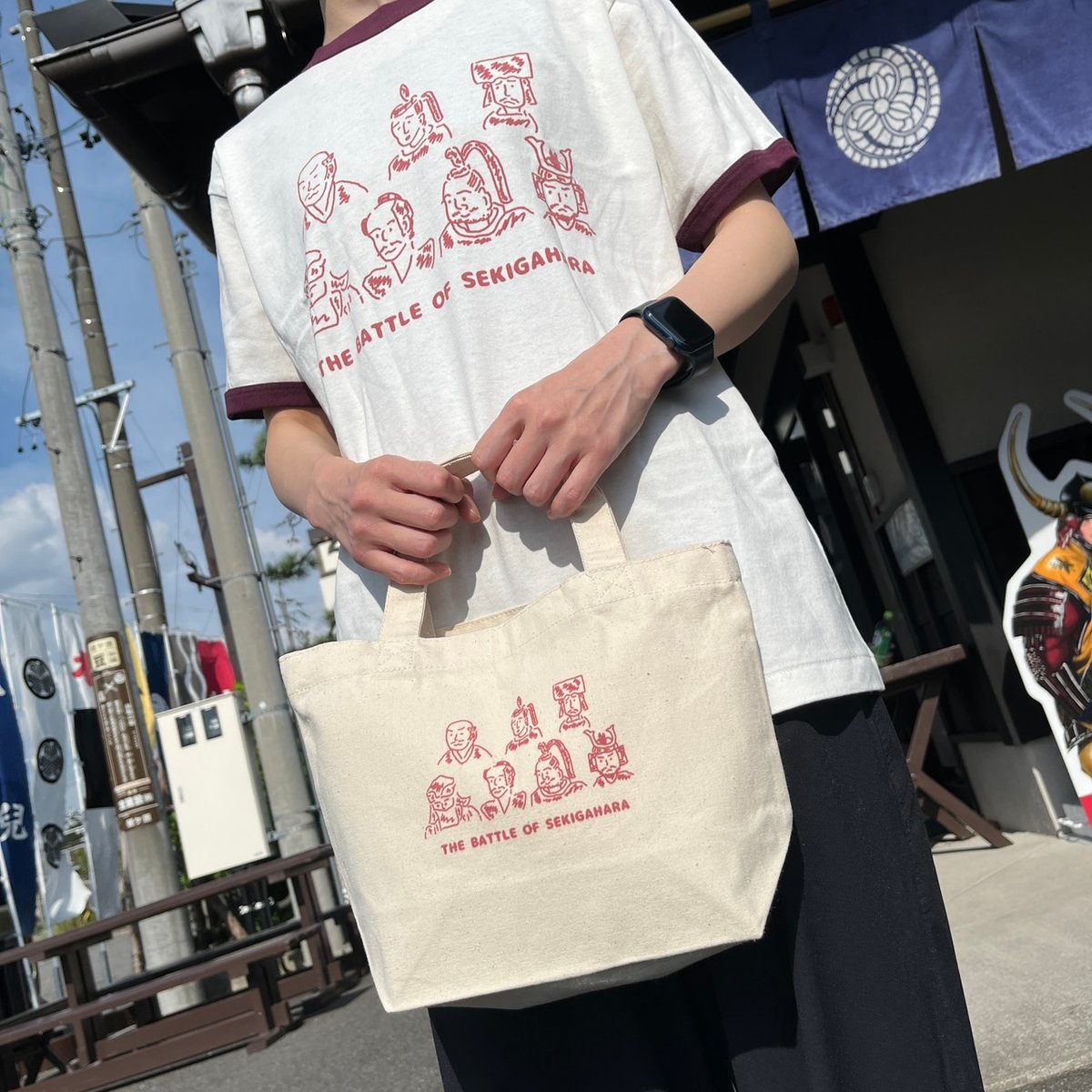 DTN Twitch サイン入りトートバッグ シンゆる七武将ランチトート | 関ケ原戦国市場