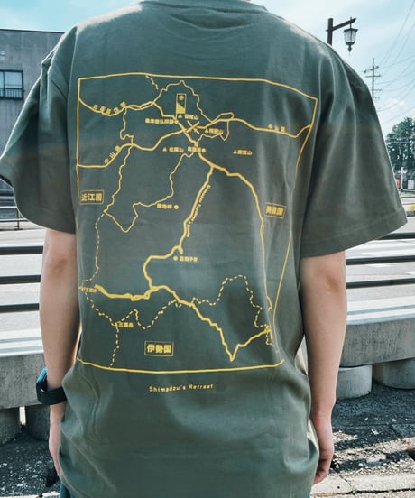 Way Back To Satsuma Tシャツ(ライトオリーブ×イエロー)