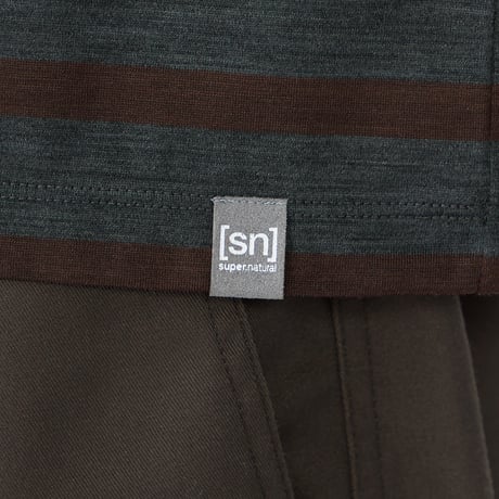 SN／JP 140 ウール エブリディ ロングスリーブ ボーダー Tシャツ（ユニセックス）