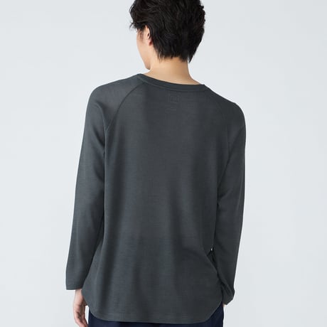 SN／JP 170 ウールワッフル スナップ ヘンリーネック ロングスリーブ（ユニセックス）