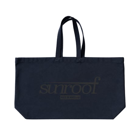 "sunroof classic logo" big tote bag (NAVY)