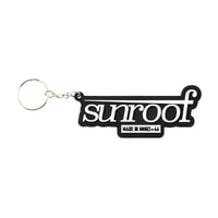 "sunroof classic logo" rubber keychain (BLACK)