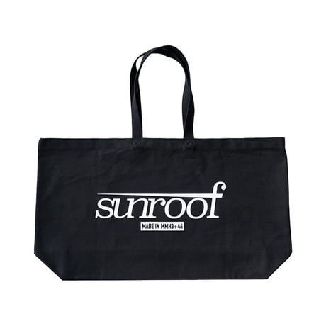 "sunroof classic logo" big tote bag (BLACK)