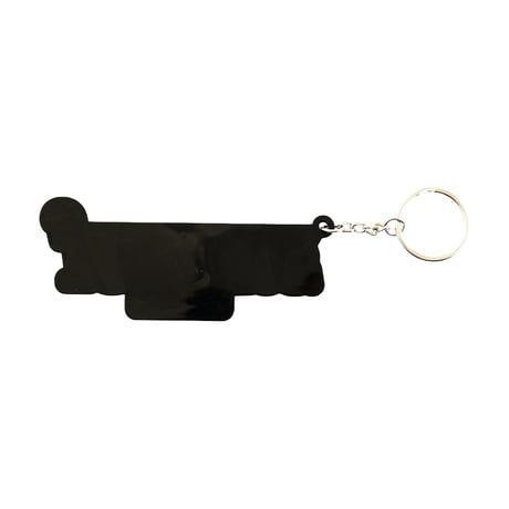 "sunroof classic logo" rubber keychain (BLACK)