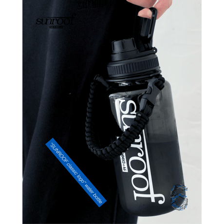 "sunroof classic logo" water bottle (BLACK)