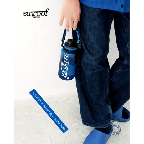"sunroof classic logo" water bottle (BLUE)
