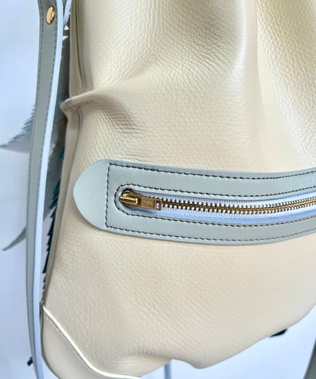 2WAY FEATHER BAG