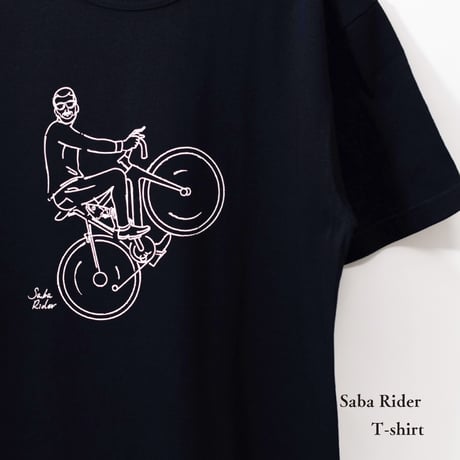 鯖ライダーTシャツ　ネイビー
