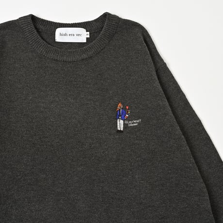 6th Anniversary serial number knit＆Sticker　［black］