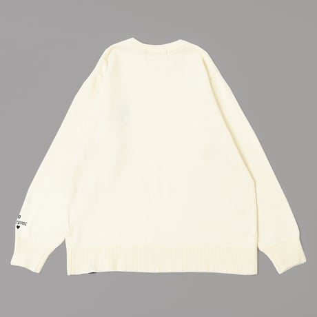 6th Anniversary serial number knit＆Sticker　［ivory］