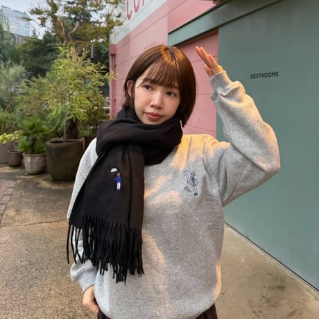 embroidery sweat 　[杢GRAY]　HEV-26015