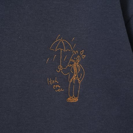 embroidery sweat 　[NAVY]　HEV-26015