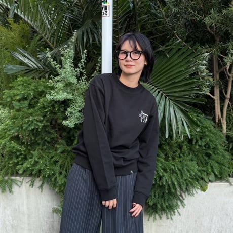 house PRINT sweat 　[BLACK]　HEV-26016