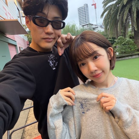 embroidery sweat 　[杢GRAY]　HEV-26015
