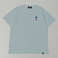 organic cotton artist house＆♡ S/S Tee 　[DUSTY BLUE]　HEV-24018