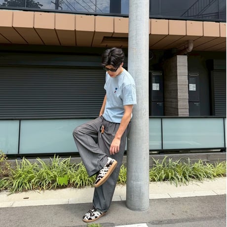 organic cotton artist house＆♡ S/S Tee 　[DUSTY BLUE]　HEV-24018