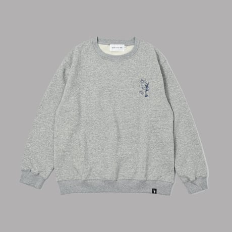 embroidery sweat 　[杢GRAY]　HEV-26015