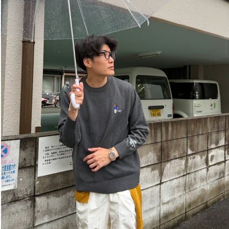 6th Anniversary serial number knit＆Sticker　［black］