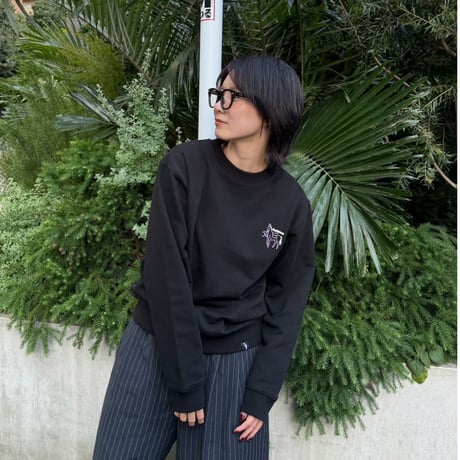 house PRINT sweat 　[BLACK]　HEV-26016