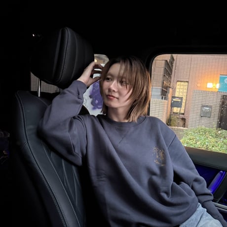 embroidery sweat 　[NAVY]　HEV-26015