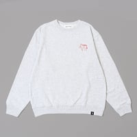 horse PRINT sweat 　[ASH GRAY]　HEV-26016