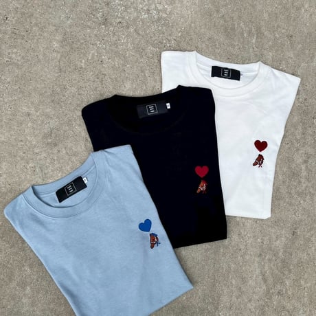 organic cotton artist house＆♡ S/S Tee 　[BLACK]　HEV-24018