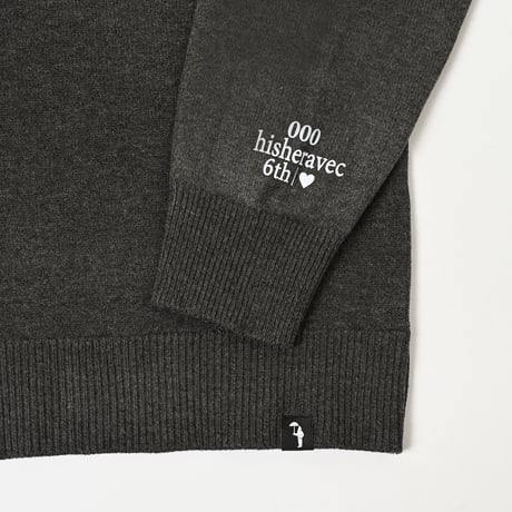 6th Anniversary serial number knit＆Sticker　［black］