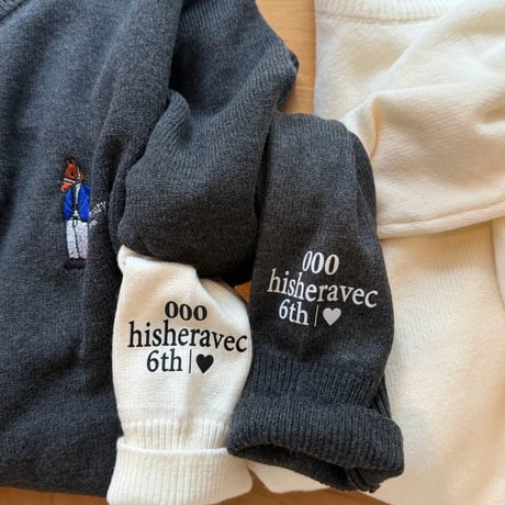 6th Anniversary serial number knit＆Sticker　［black］