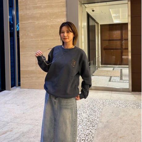 embroidery sweat 　[NAVY]　HEV-26015