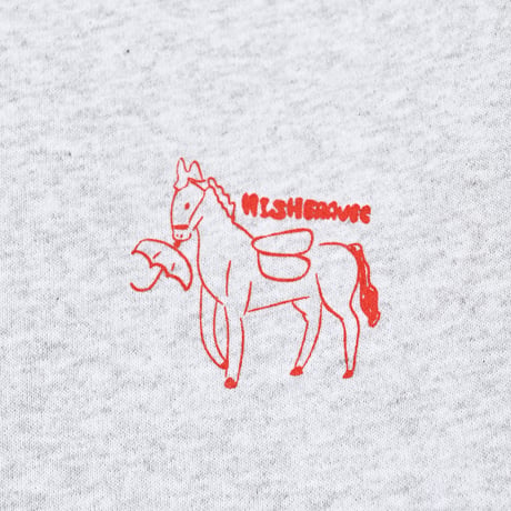 house PRINT sweat 　[ASH GRAY]　HEV-26016