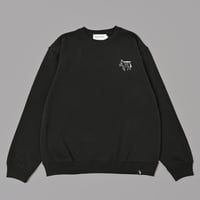 house PRINT sweat 　[BLACK]　HEV-26016